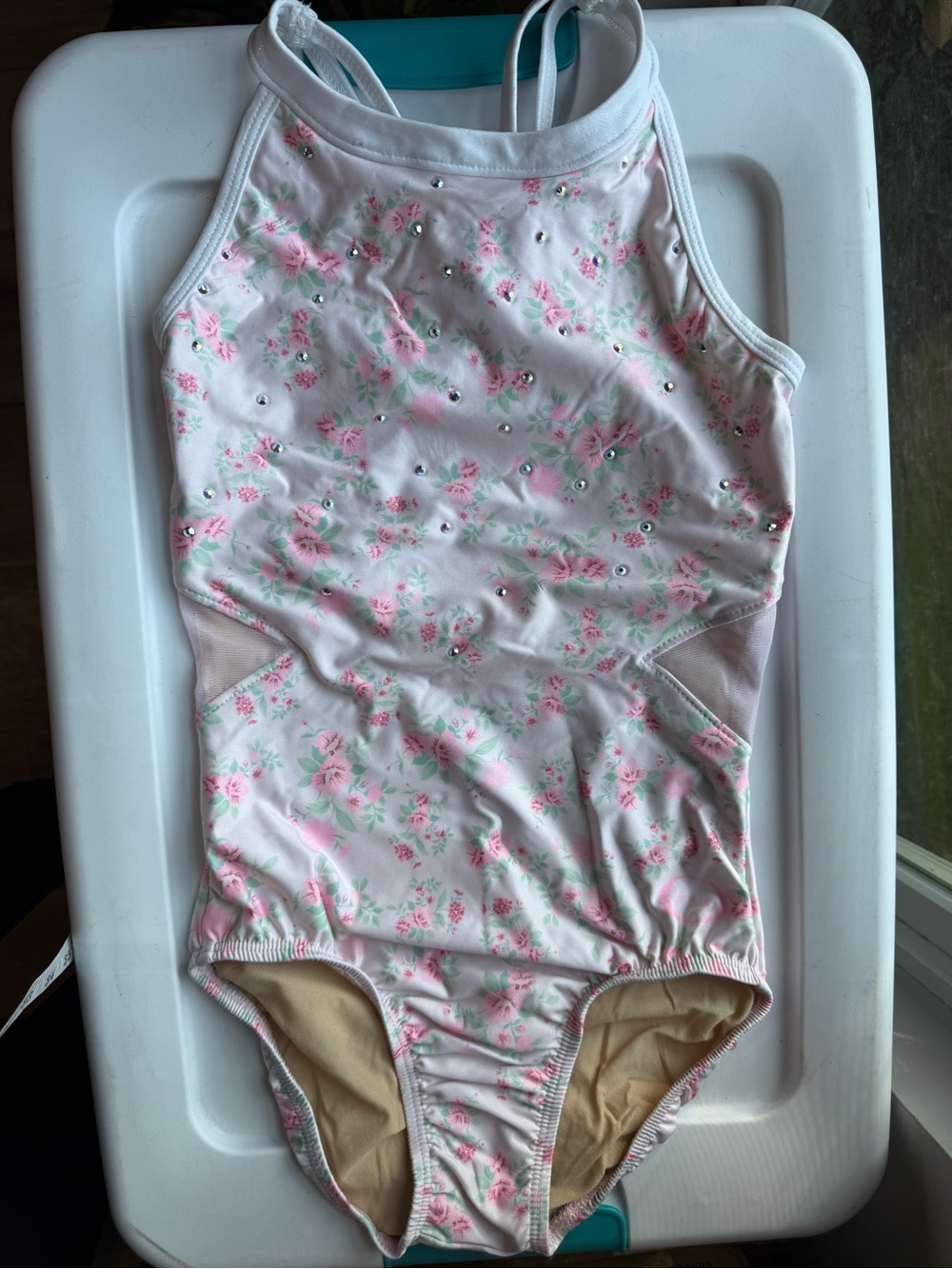 Adult Medium Floral Ozone Leotard